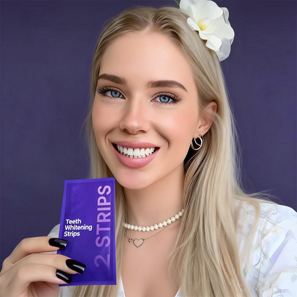 Purple whitening strips