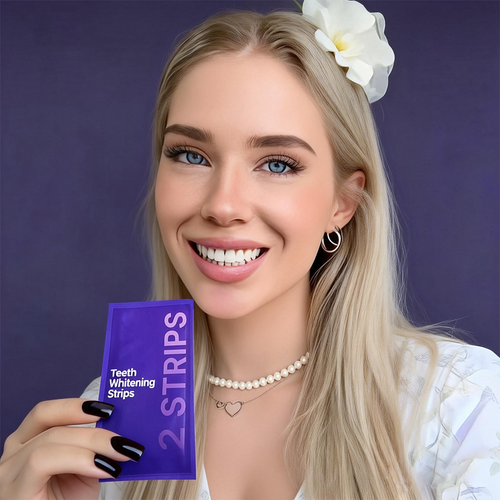 Purple whitening strips
