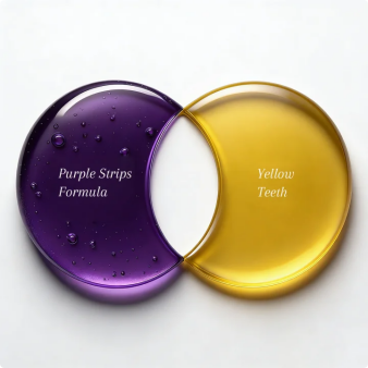 Purple tech whitening strips